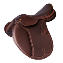 Afbeelding in Gallery-weergave laden, Botticelli English obstacle saddle Cowhide saddle Comfortable, safe and adjustable horse riding saddle Equestrian equipment
